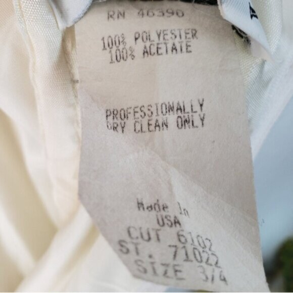 Vintage ROBERTA 80s 90s Prom Lace Dress Off Shoulder Fit and Flare Party Y2K - Picture 6 of 10